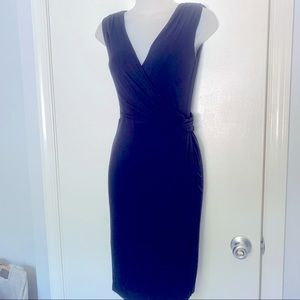Carmen Marc Valvo, Navy Blue Dress, Extra Small